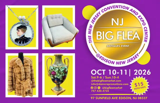 NJ Big Flea Antiques Event in Plainfield, NJ 
