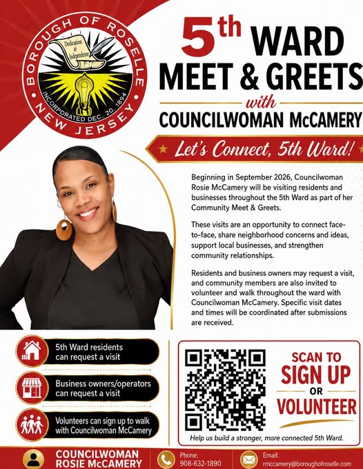 Roselle Fifth Ward Councilwoman Rosetta McCamery Launches Meet and Greet Initiative
