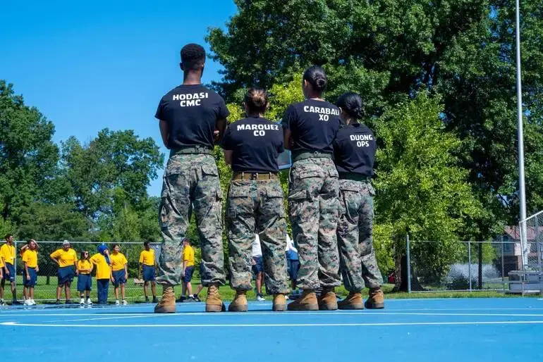 Freshman Recruits Discover Possibilities Through Linden NJROTC