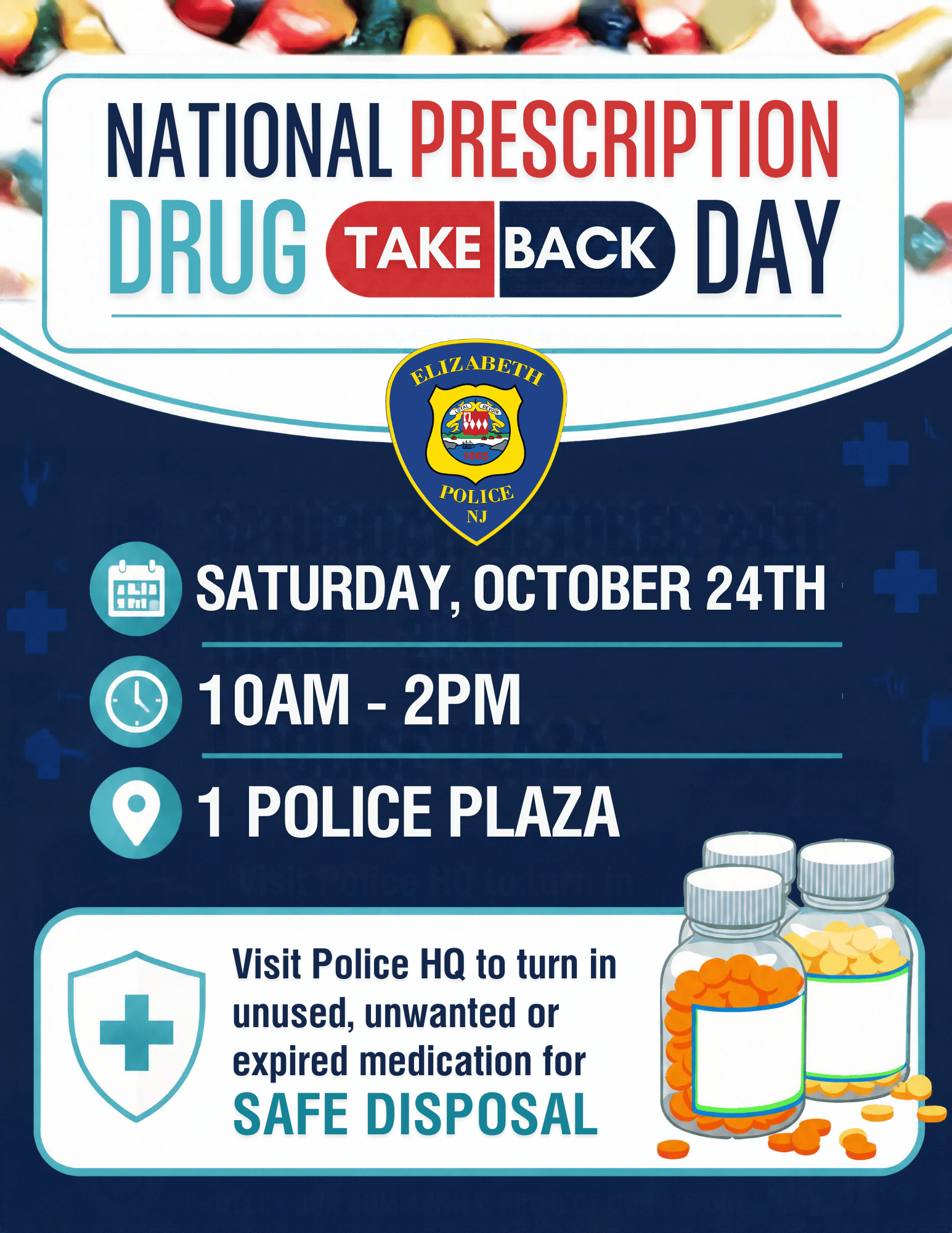 Prescription Drug Take Back Day in Elizabeth, NJ