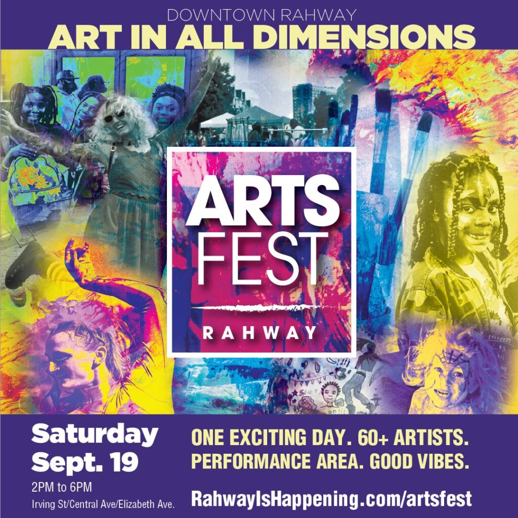 5th Annual ArtsFest in Downtown Rahway, NJ — September 19, 2026