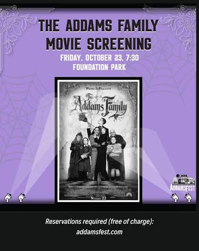 The Addams Family Outdoor Movie in Westfield, NJ
